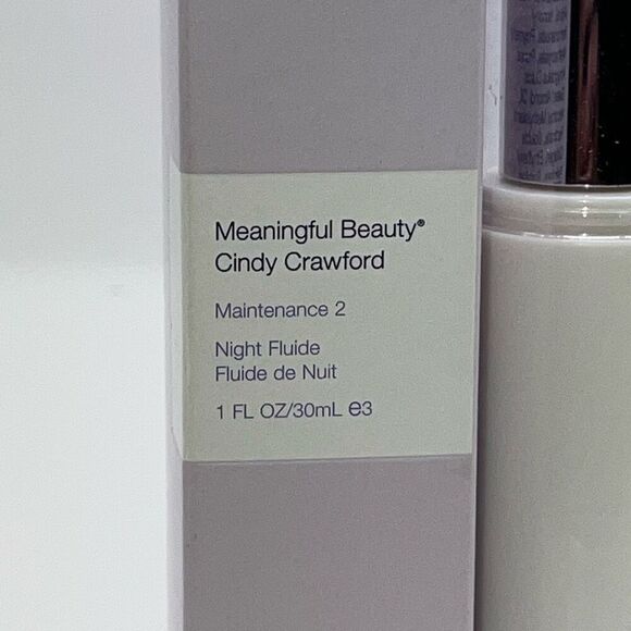 Meaningful Beauty Maintenance 2 Night Fluide by Cindy Crawford 1 oz New Unused - Picture 6 of 6